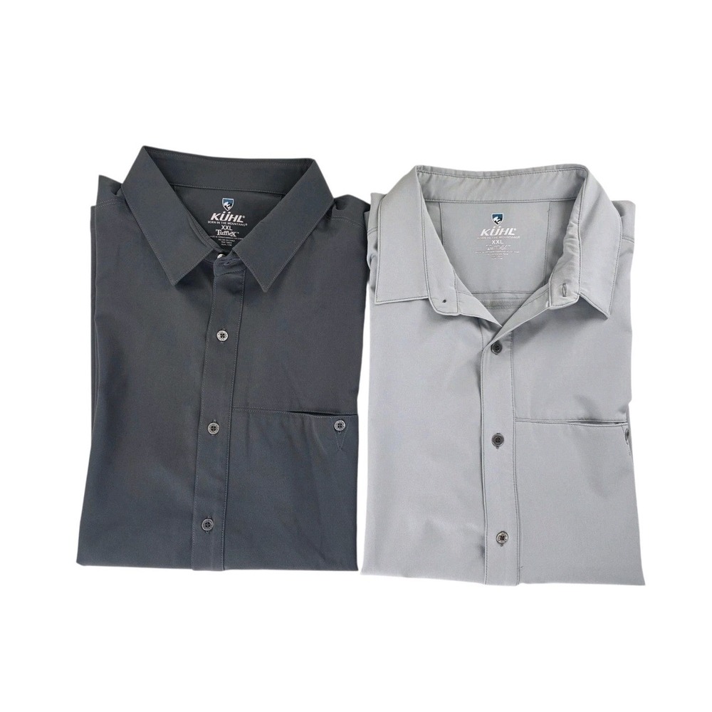 KUHL Men's Casual Button-Down Shirt - Gray and Charcoal